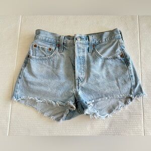 Levi’s womens high waisted jean shorts